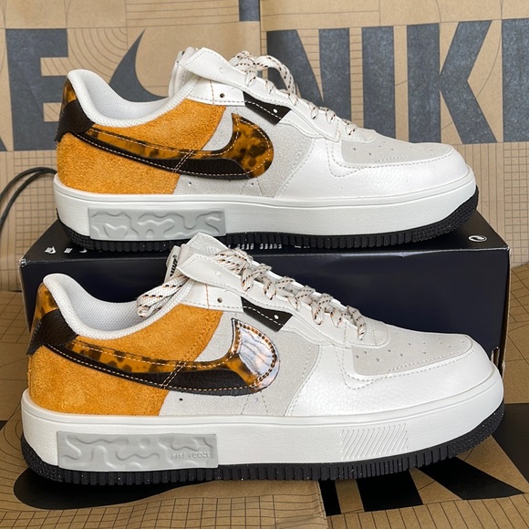 Nike Shoes - Nike Air Force 1 FONTANKA WMNS Phantom/Light Curry